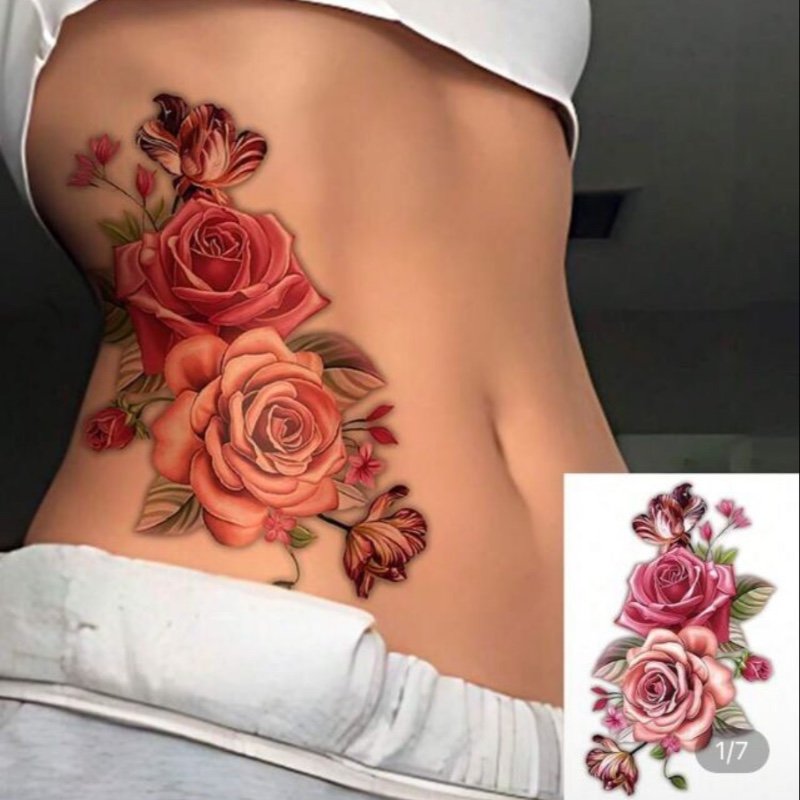 feuille de grands autocollant s de tatouage temporaire pour