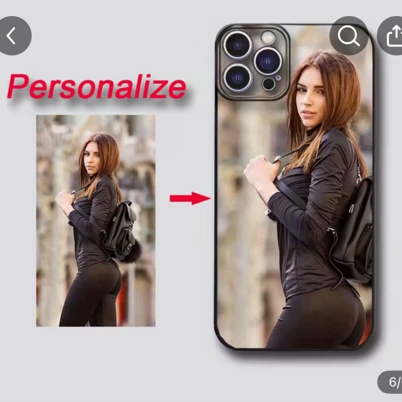 Étui de téléphone noir personnalisé