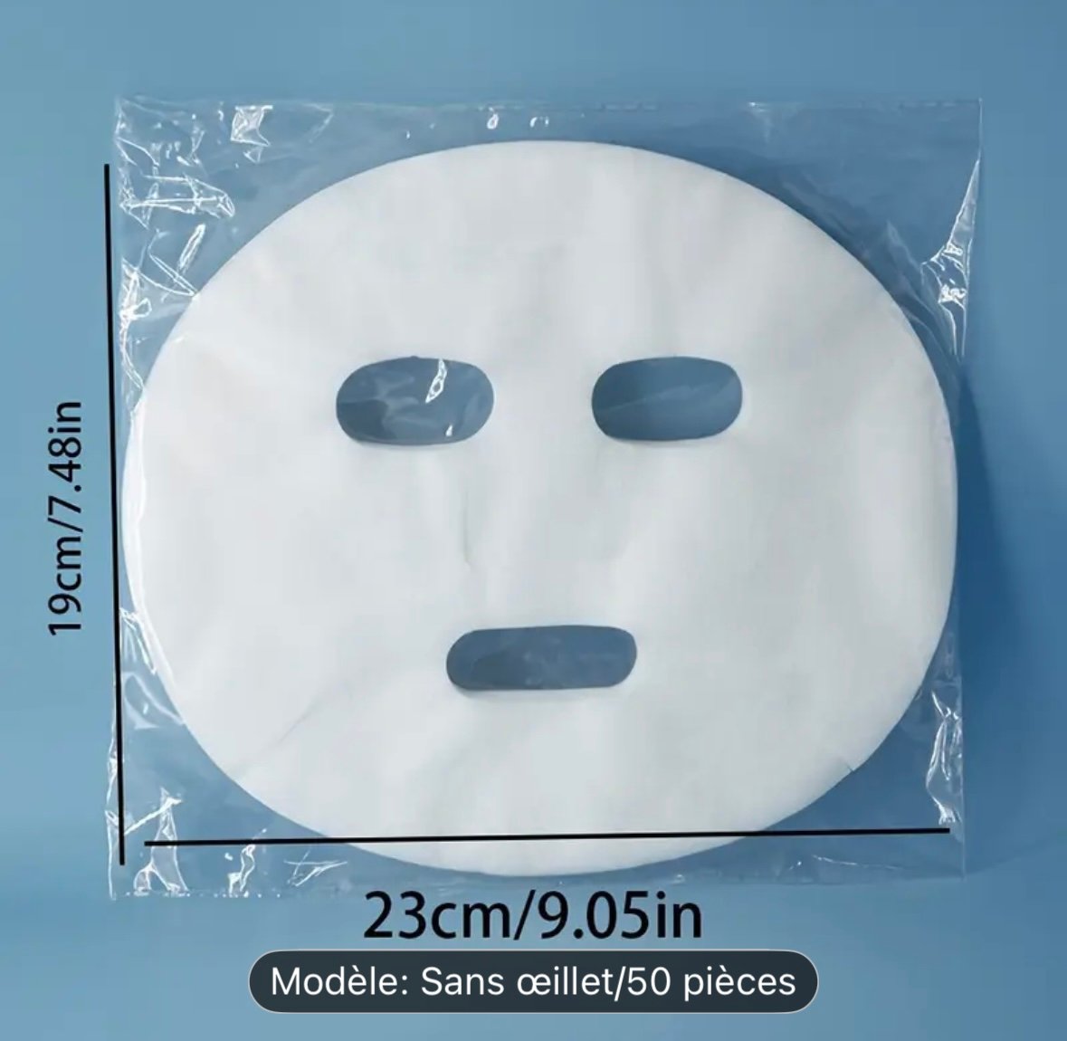 50 masques de visage jetables en soie