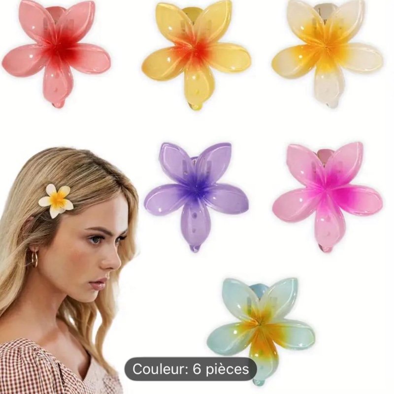6/12pcs Pinces à Cheveux Élégantes et Mignonnes, Design Fleur de Glycine Dégradé AntiDérapant avec Petites Fleurs de Wisteria, Idéal pour Soirées et Événements Féminins
