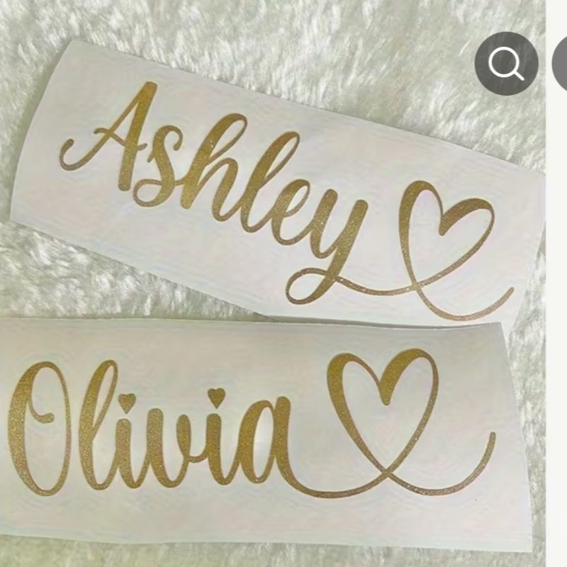 Autocollants Personnalisés avec Texte/Nom