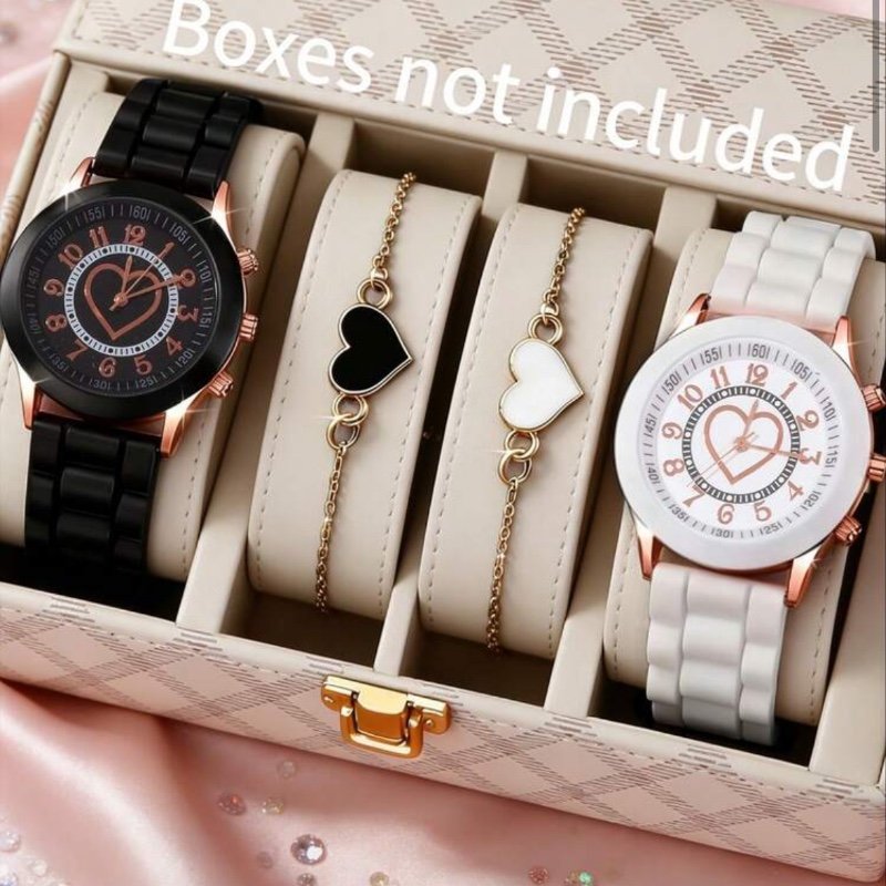 4 pièces Montres à quartz simples et décontractées