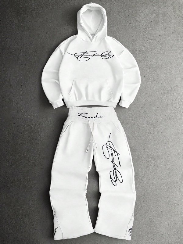 PAVTROS Ensemble de style de rue pour hommes INS 2 en 1