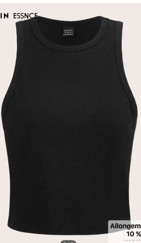 SHEIN Essnce 4 pièces/set Hauts de camisole ajustés de couleur unie col rond, vêtements d'été polyvalents pour femmes