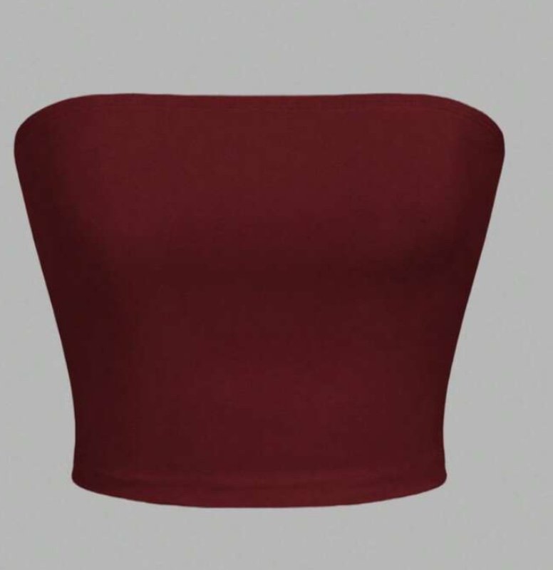 SHEIN EZwear 3 paquets Hauts courts bandeau pour femmes, décontractés et ajustés, convenant pour l'été