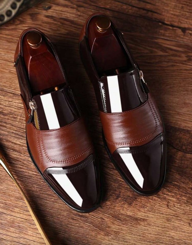 Nouvelles mocassins polyvalents pour hommes - Chaussures habillées casual/formelles grande taille pour mariage et affaires
