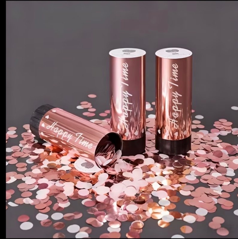 3 pièces Canon à Confettis pour Mariage, Anniversaire, Diplôme, Baby Shower