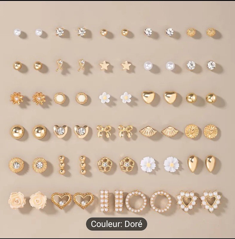 Un ensemble de 60 pièces de bijoux tendance et faciles pour femmes