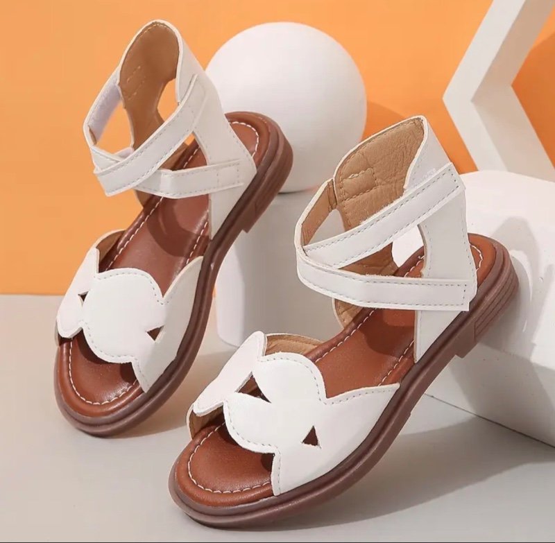 Sandales tendance à bout ouvert respirantes pour filles