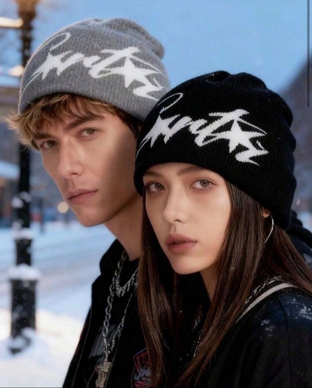 Bonnet tricoté, style hip-hop