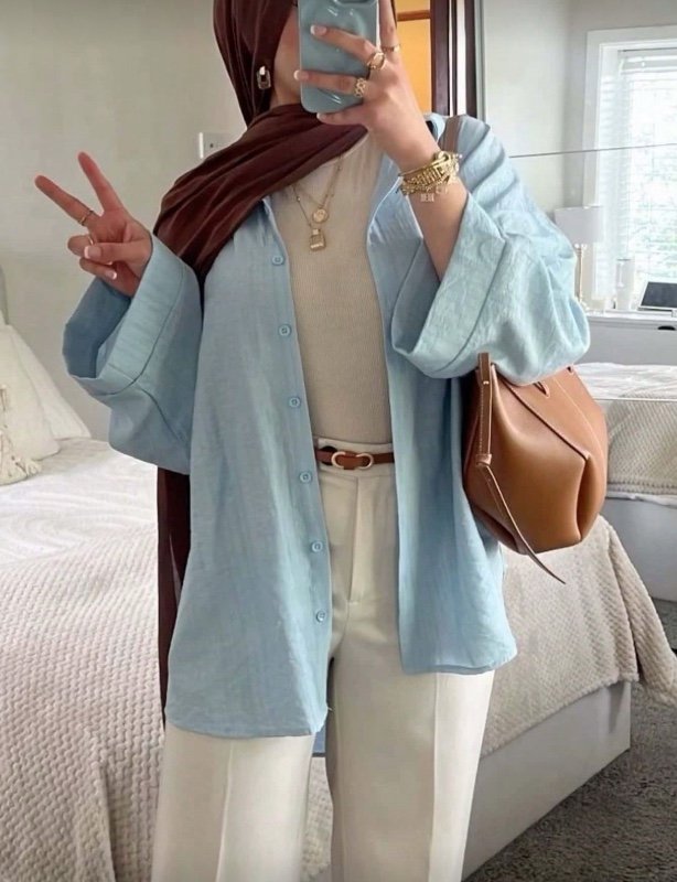 Women's Fashion Minimalist Regular Long Sleeve Shirt, Suitable For All Seasons