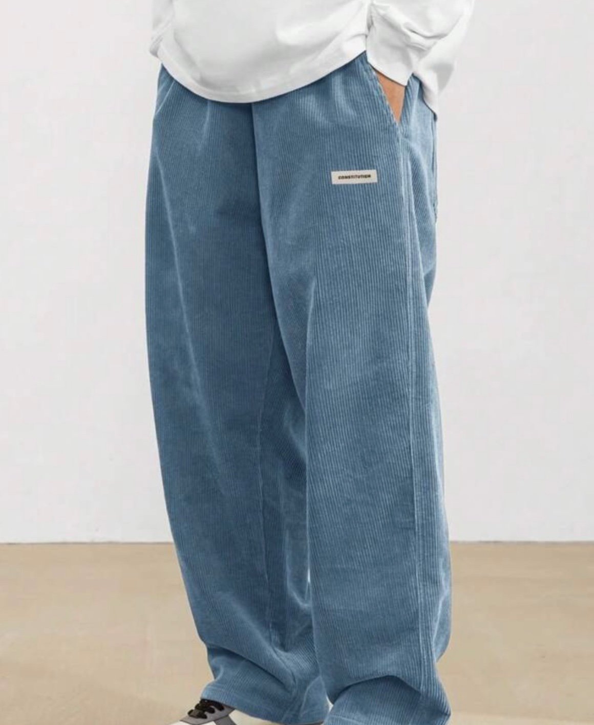 Pantalon casual en velours