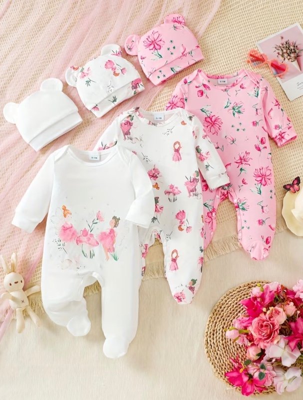 Barboteuse à Manches Longues pour Nouveau-né