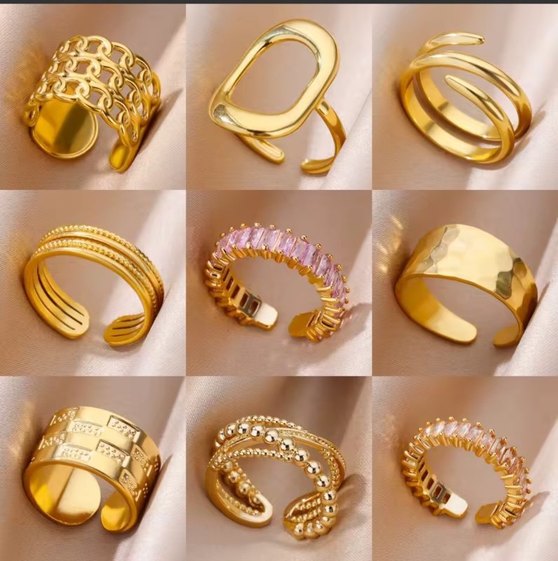 Bagues en acier inoxydable