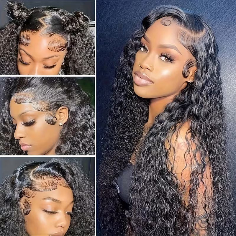 Perruques frontales en dentelle bouclées