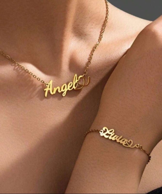 Ensemble de Bracelet et collier personnalisé