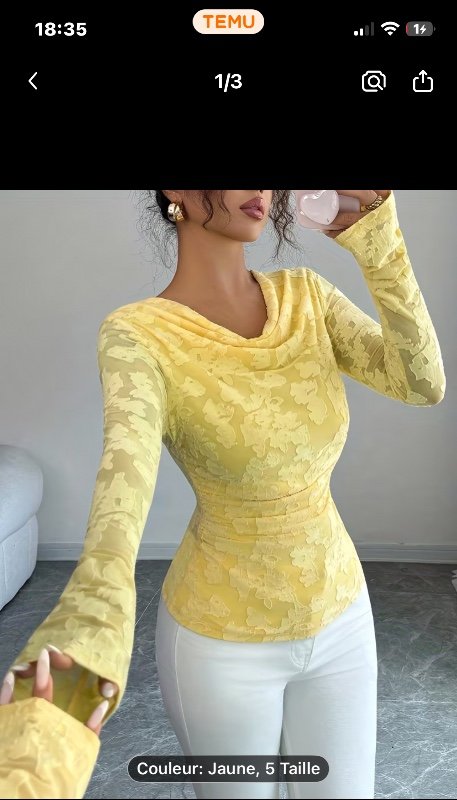 Haut à manches longues