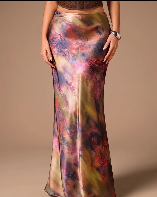 Jupe élégante en satin