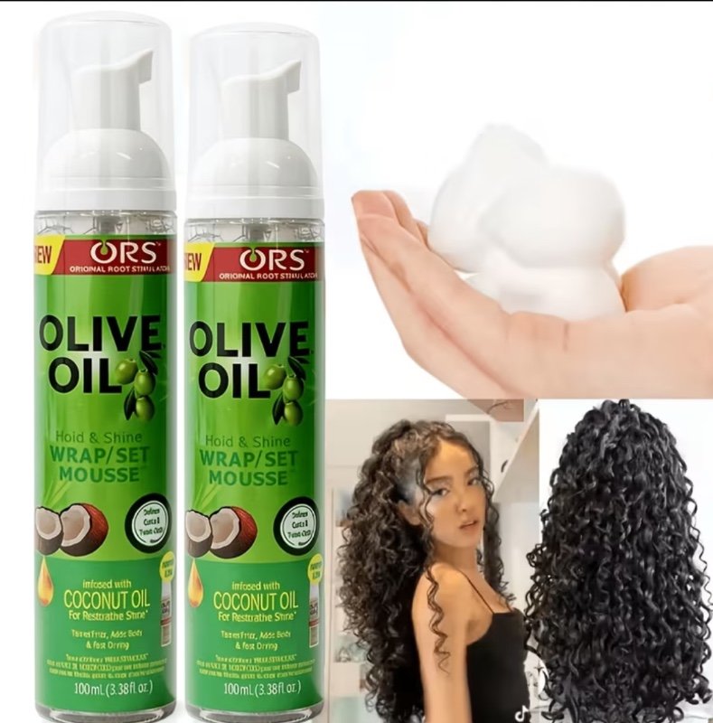 2 Bouteilles de Mousse Capillaire 100ml, Douce, Lisse les Frisottis, Spécialement Conçue pour Coiffer les Cheveux Abîmés par les Perruques et les Colorations, Produit de Soin et de Beauté pour les Cheveux