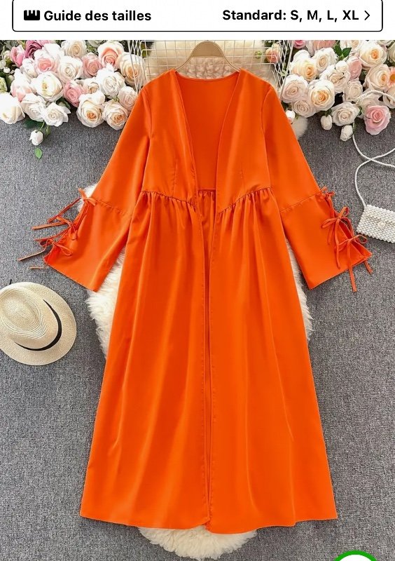 Une robe longue élégante et polyvalente pour femmes, de couleur unie, style décontracté pour les trajets quotidiens, avec un joli nœud papillon