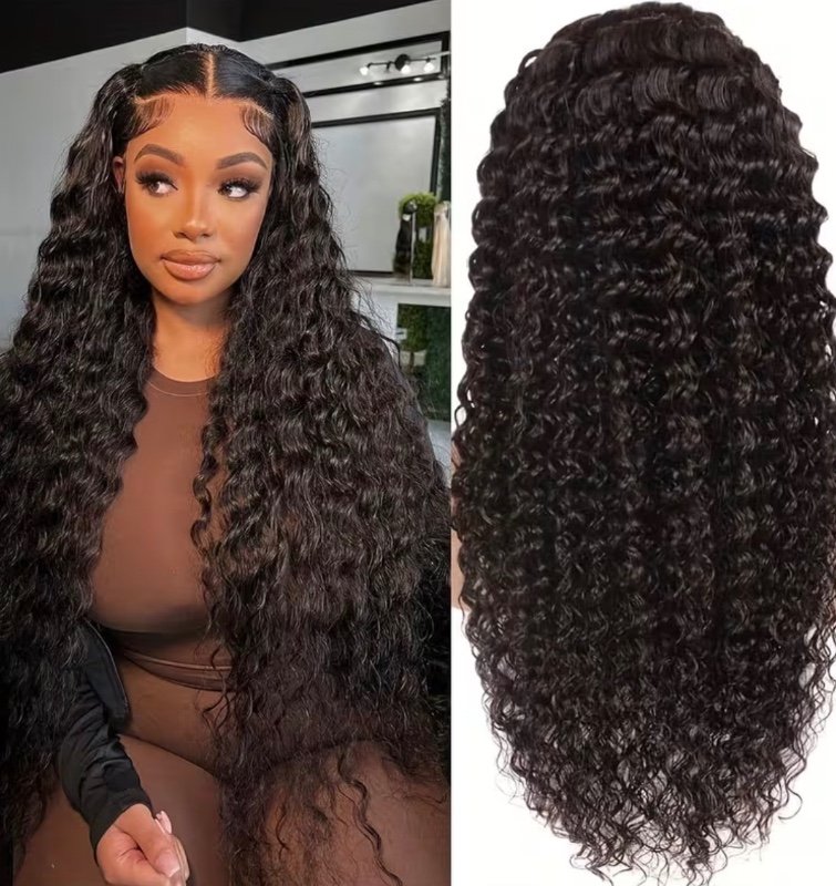 Perruque Lace Front en Cheveux Humains Deep Wave