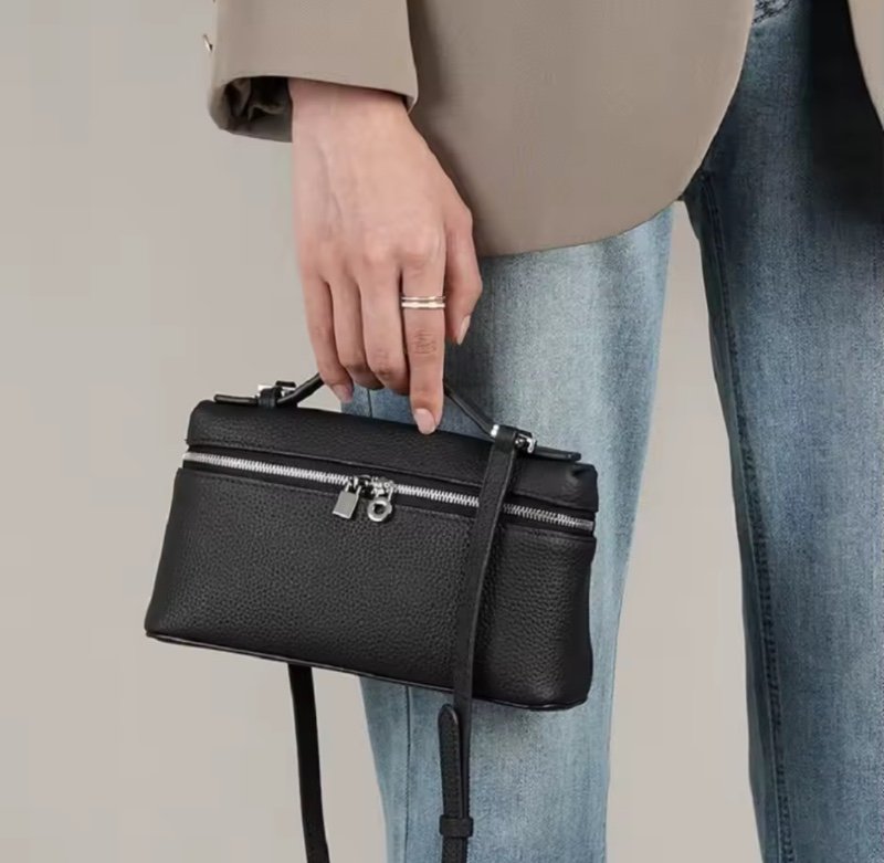 Sac à bandoulière en grain de litchi, sens de niche Premium, boîte à déjeuner simple, sac pour femmes, mini sacs à bandoulière portables exquis