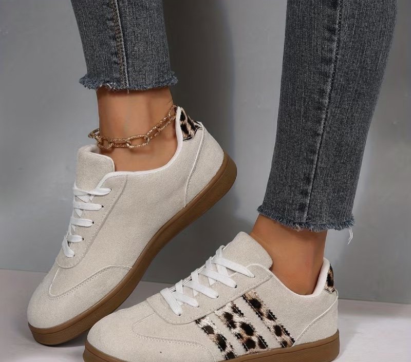 Nouvelles chaussures d'entraînement allemandes à semelle plate décontractée à semelle souple, à lacets vintage, avec semelle extérieure Oxford, antidérapantes, résistantes à l'usure, pour le skate, chaussures pour femme