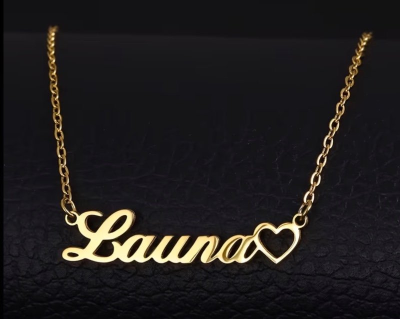 VATTRACT Collier pendentif cœur en acier inoxydable personnalisé