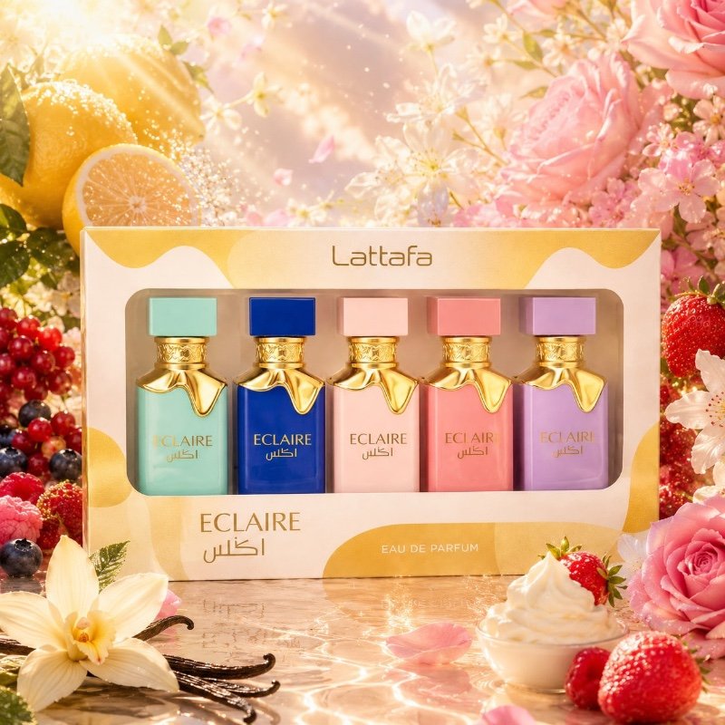 LATTAFA ECLAIRE YELLOW ALL IN ONE 5X30ML EDP COFFRET FEMME FLORAL FRUITÉ